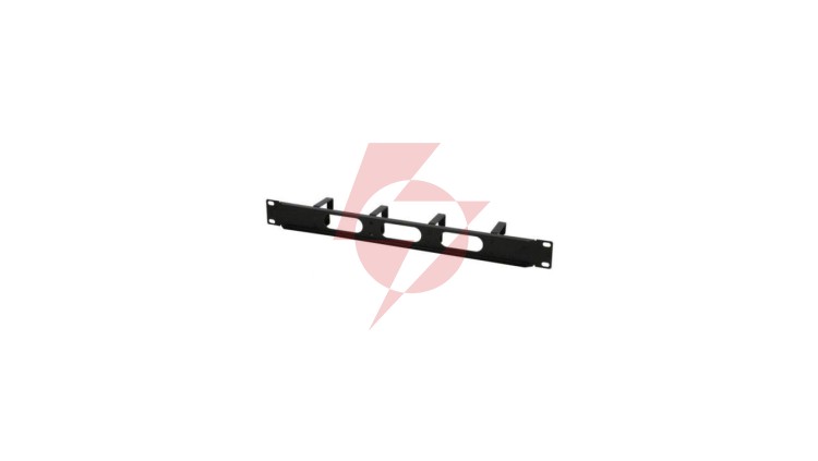 Organizer kabli 1U do szaf rack 19, 4x48mm, czarny