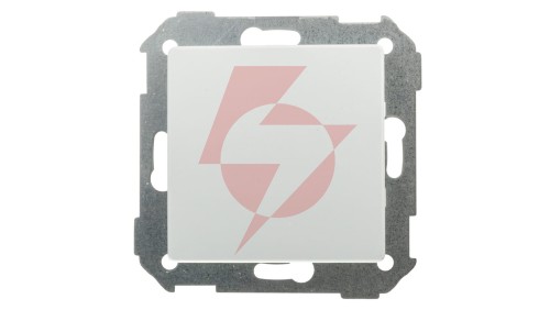 Simon 82 Zaślepka z mostkiem metalowym biała 82800-30