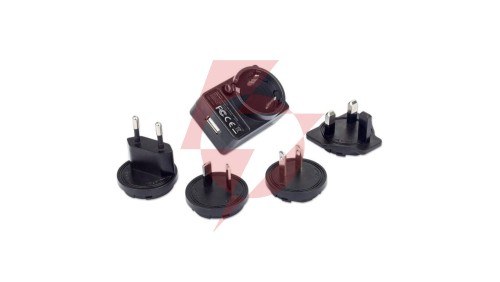 Sieciowa Ładowarka USB 5V 1A z Wtykami EU/UK/US/Australia 102155