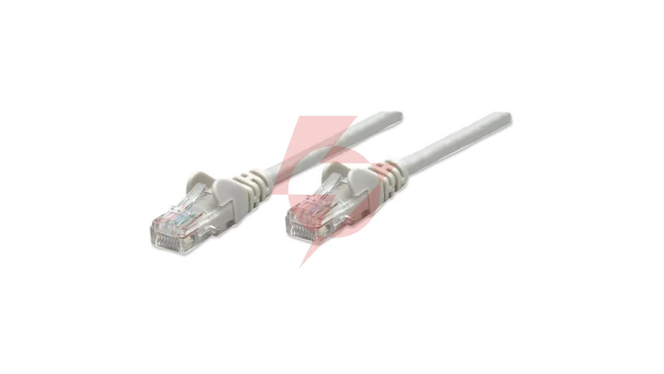 Patch Cord Cat6 UTP 0,5M Szary 100 Miedź 340427