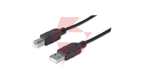 Kabel USB 2.0 AM-BM 1.8m do Drukarki Czarny Ekranowany