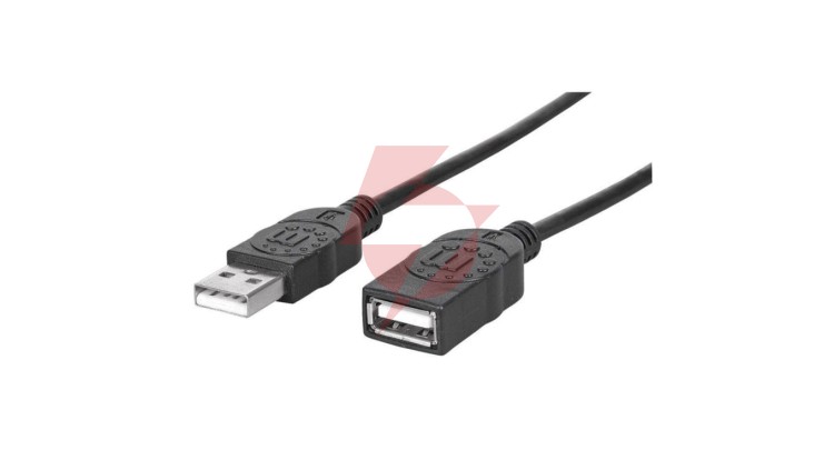 Przedłużacz kabel USB 2.0 A-A M/F 1M Czarny 308519