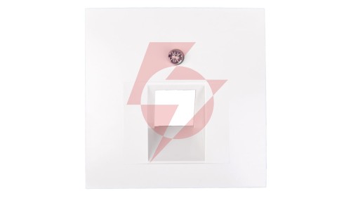 Berker/B.Kwadrat Element centralny gniazda przyłączeniowego 1xUAE śnieżnobiały 5314078989