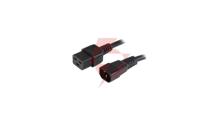 Przedłużacz kabel Zasilający Iec320 C14 Na C19 10A 2M Czarny ICOC 066-NC