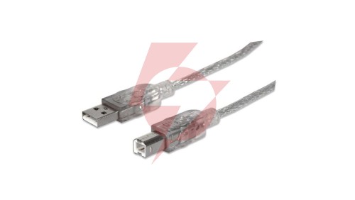 Kabel USB 2.0 AM-BM 1.8m do Drukarki Srebrny Ekranowany