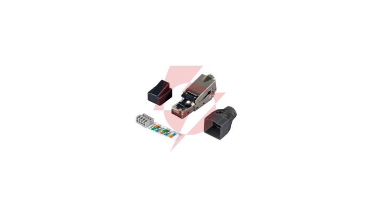 Wtyk beznarzędziowy RJ45 STP kat.6 samozaciskowy