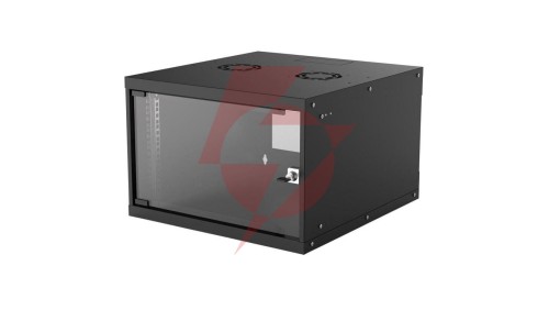 Szafka wisząca 6U 540x560 Rack 19, Basic, Flatpack, czarna