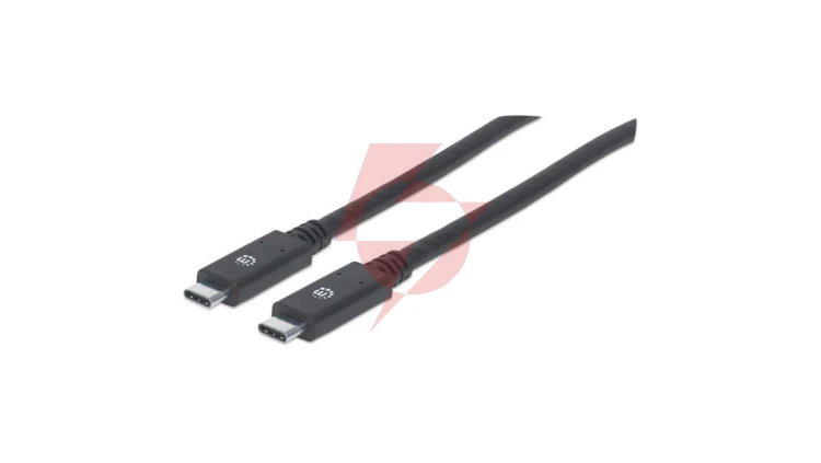Kabel USB-C 3.2 Gen1 Typ-C M/M 60W 3A 5Gbps czarny 354905 /2m/
