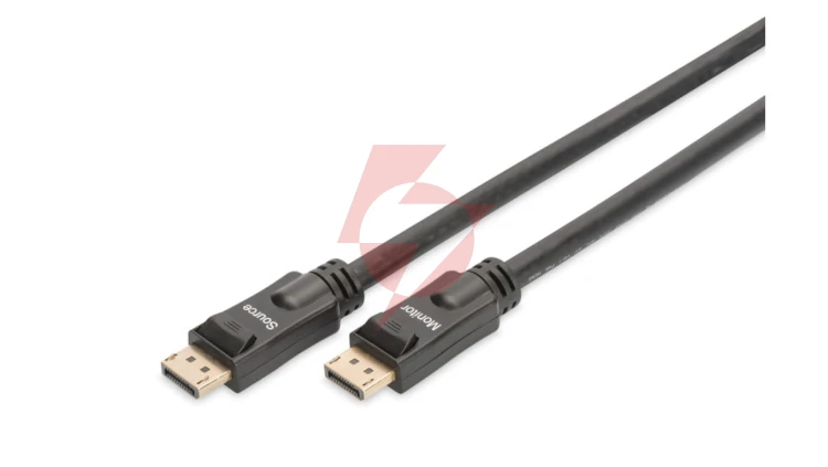 Kabel połączeniowy DisplayPort 4K 60Hz UHD Typ DP/DP M/M czarny 20m AK-340105-200-S