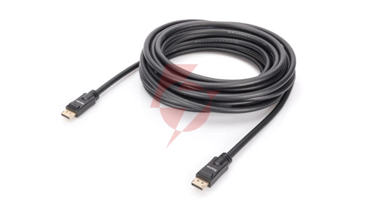 Kabel połączeniowy DisplayPort 4K 60Hz UHD Typ DP/DP M/M czarny 10m AK-340105-100-S