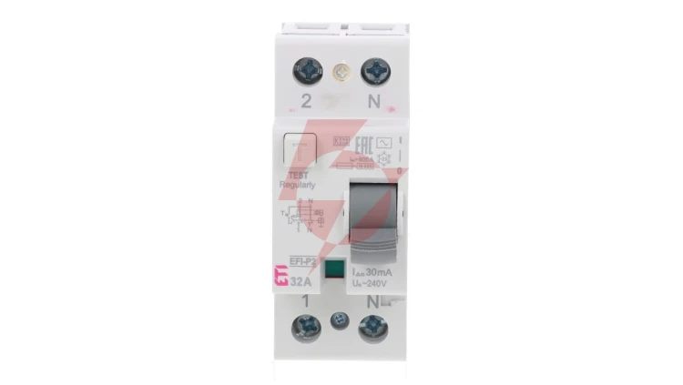 Wyłącznik różnicowoprądowy 2P 32A 0,03A EFI-P2 AC 32/0.03 002061217