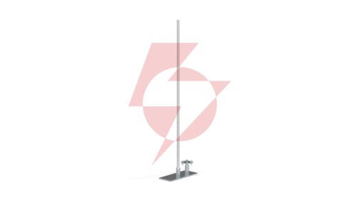 Maszt odgromowy aluminiowy z metalową podstawą 2,0m 43.2/M AL /94382009/