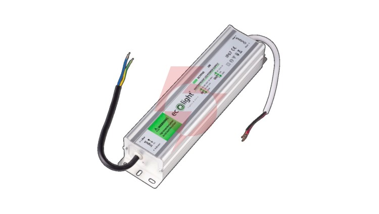 Zasilacz LED hermetyczny IP67 120W 12V 12A 216 x 49 x 37 mm EC79765