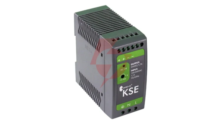 Zasilacz impulsowy KSE 04012P 230/ 12VDC 3,3A 40W na szynę DIN, Uzas: 85-264VACVAC, Ta70, 18912-9990