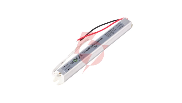 Zasilacz LED meblowy ultra slim IP20 18W 12V 1,5A 170 x 18 x 17 mm EC79772