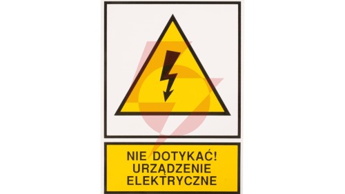 Tabliczka /znak ostrzegawczy/ TZO 148X210S /N.D.U.E./ E04TZ-01011140100 /10szt./