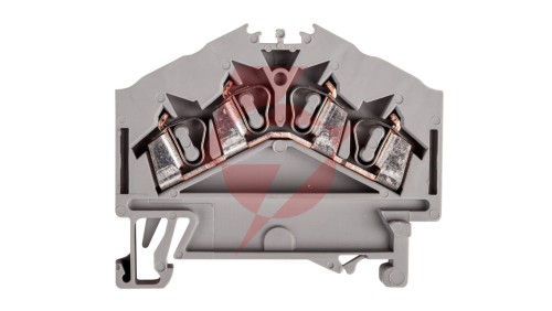 Złączka szynowa 4-przewodowa 2,5mm2 szara 280-646