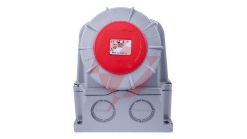 Gniazdo stałe z wyłącznikiem 0-1 duże 63A 5P 400V IP67 /blokada mechaniczna/ 75352-6
