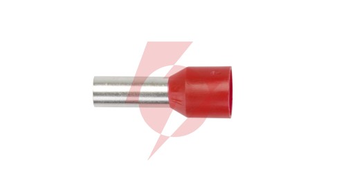 Końcówka tulejkowa izolowana TI 10mm2/12mm czerwona cynowana TI10L12x50 /50szt./
