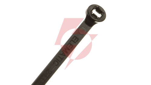 Opaska kablowa 200x4,5 czarna UV 2-LOCK zęby stalowe BMTN2048 /100szt./