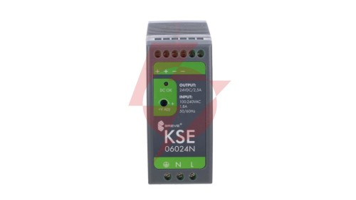 Zasilacz impulsowy KSE 06024P 230/ 24V DC 2,5A 60W na szynę DIN, Uzas: 85-264VACVAC, Ta70, 18924-9990