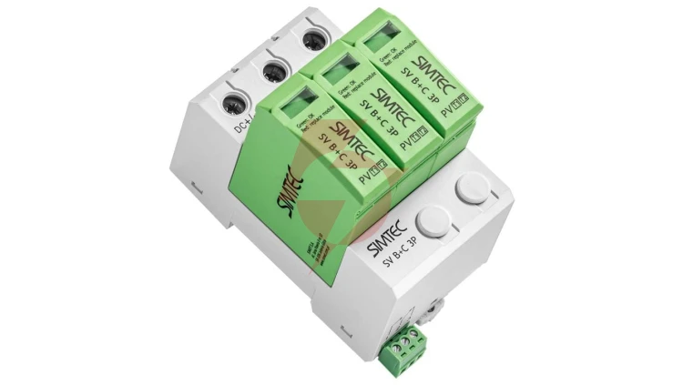 Ogranicznik przepięć Warystorowy do fotowoltaiki SV Typ T1+T2 3P SIMTEC certyfikat TUV 85036002