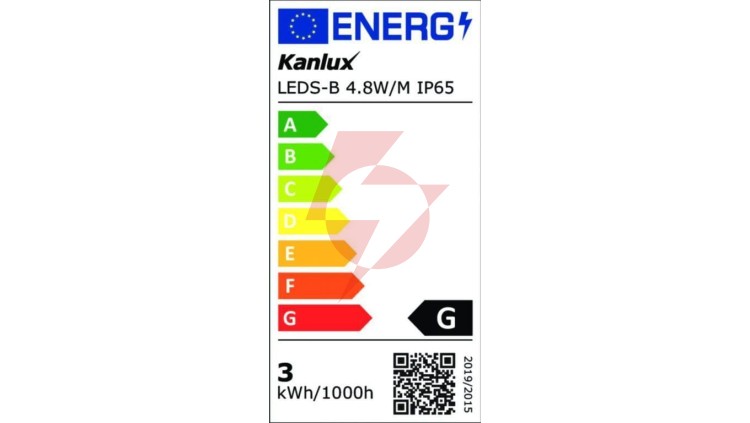 Taśma LED 12V LEDS-B 4.8W/M IP65-WW 400lm/m 3000K IP65 FPC rolka 5mb 24513