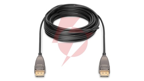 Kabel połączeniowy hybrydowy AOC DisplayPort 1.4 8K 60Hz UHD DP-DP M-M czarny 15m AK-340107-150-S