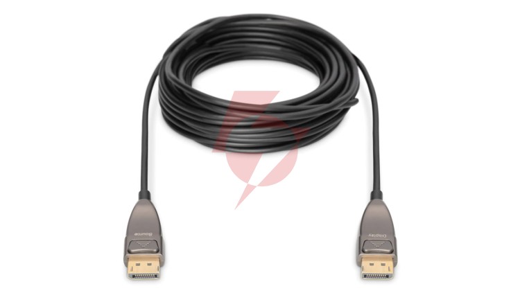Kabel połączeniowy hybrydowy AOC DisplayPort 1.4 8K 60Hz UHD DP-DP M-M czarny 15m AK-340107-150-S