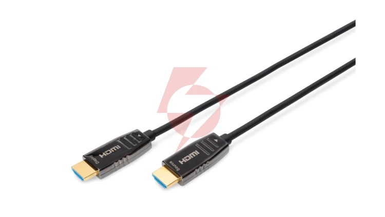 Kabel połączeniowy hybrydowy AOC HDMI 2.1 Ultra High Speed 8K 60Hz UHD HDMI A-HDMI A M-M czarny 15m AK-330126-150-S