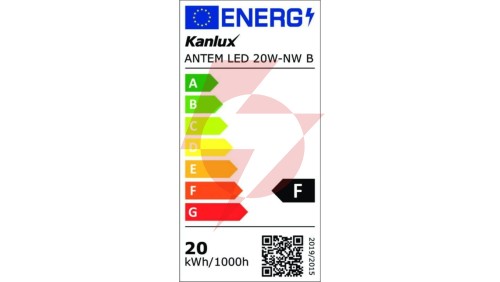 Projektor ANTEM LED 20W-NW B 1600lm 4000K barwa neutralna IP65 czarny 33201