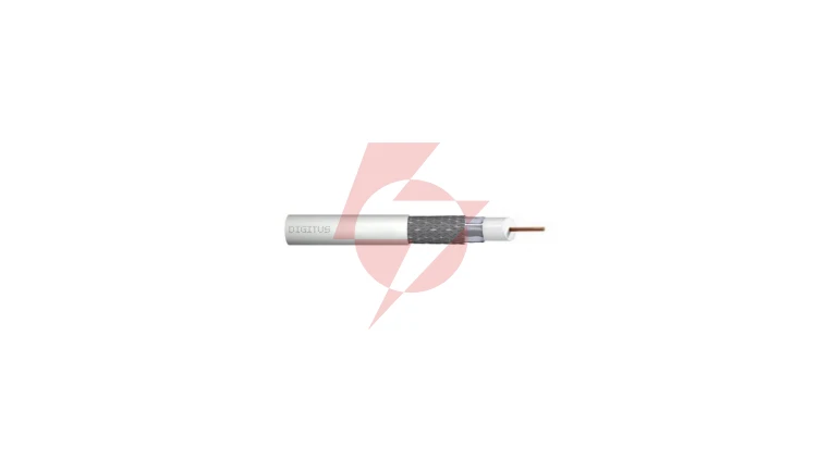 Przewód koncentryczny RG6 75 Ohm PN-EN 50117-2-4 Klasa A biały PVC /500m/ DK-RG-5