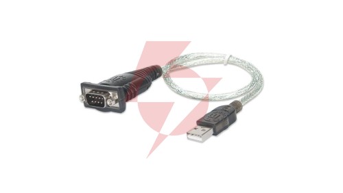 Konwerter Adapter USB na RS232/COM/DB9 M/M na Kablu 45cm 205146