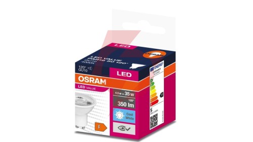 Żarówka LED VALUE PAR16 35 GU10 4,5W 350lm 4000K 840 120st. 4058075198708