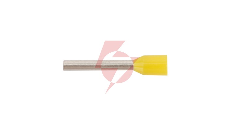 Końcówka tulejkowa izolowana HI 1/12 ERHL żółta E08KH-02010103702 /100szt./