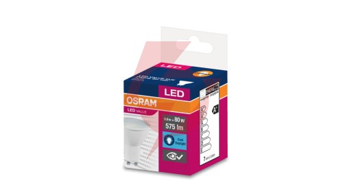 Żarówka LED VALUE PAR16 50 GU10 6,9W 575lm 6500K 865 120st. 4058075198913