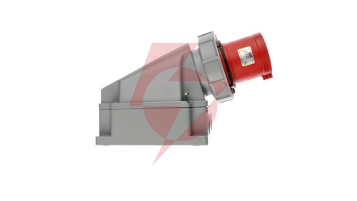 Wtyczka odbiornikowa 63A 5P 400V czerwona IP67 POWER TWIST 535-6