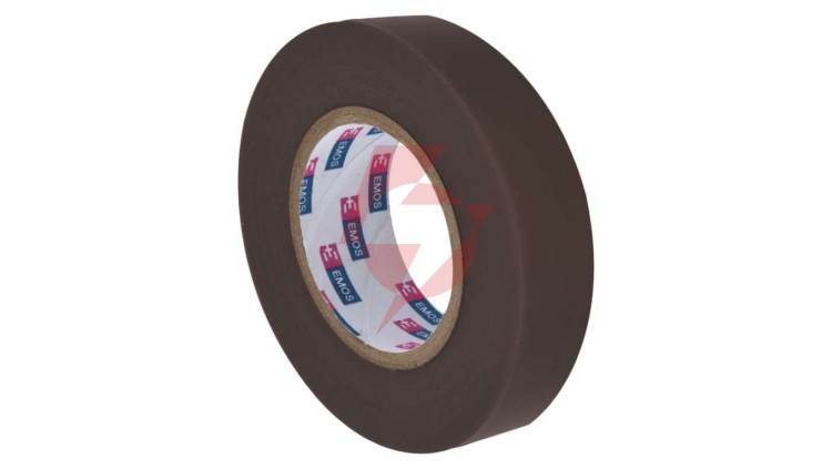 Taśma izolacyjna PVC 19mm / 20m brązowa F61927