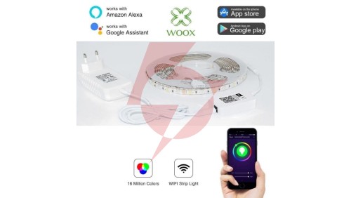 Smart Taśma LED WiFi 5050 RGBW 24W IP65 Woox R5093 /5m/