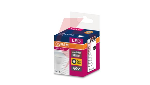 Żarówka LED VALUE PAR16 50 GU10 6,9W 575lm 2700K 827 120st. 4058075198852