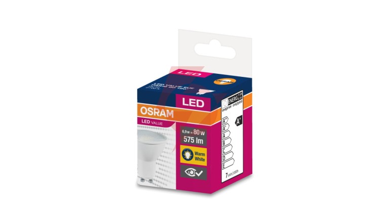 Żarówka LED VALUE PAR16 50 GU10 6,9W 575lm 2700K 827 120st. 4058075198852