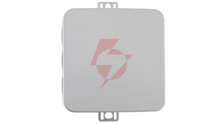 Puszka n/t hermetyczna pusta 85x85x38mm IP54 z dławicą zintegrowaną szara N6 83006002