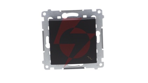 Simon 54 Łącznik schodowy (moduł) 10AX 250V szybkozłącza, czarny mat DW6.01/49