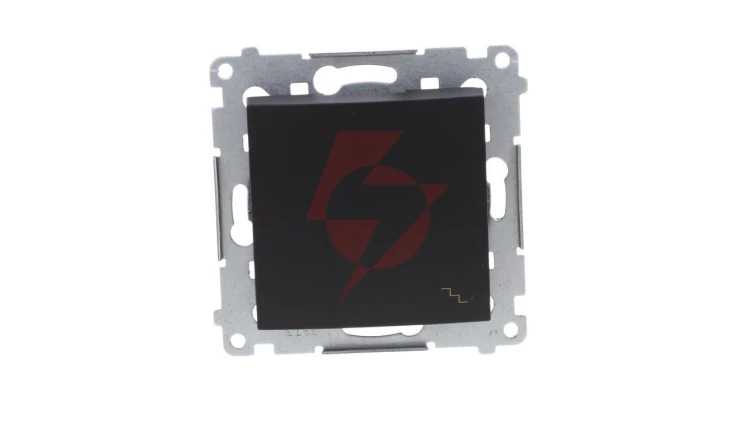 Simon 54 Łącznik schodowy (moduł) 10AX 250V szybkozłącza, czarny mat DW6.01/49