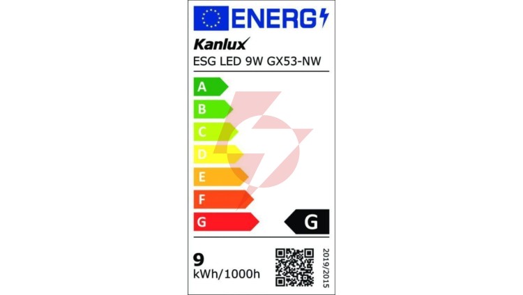 Żarówka LED GX53 ESG LED 9W GX53-NW 750lm 4000K barwa neutralna 22423