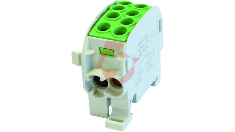 Blok rozdzielczy - odgałęźny Al/Cu SCB 35 (80210) SIMBLOCK zielony 81502005