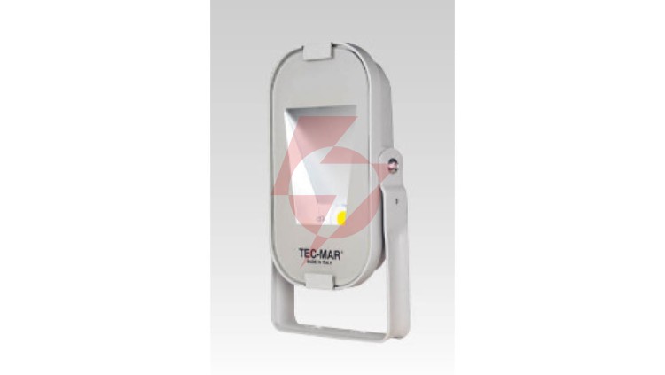 Naświetlacz LED LORDINO 40W 5111lm 130lm/W (zam.100W) 4000K RA80 MOD.AR (SILVER) IP66 7 lat gwarancji Made in EU