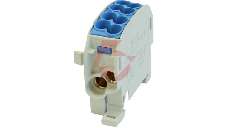 Blok rozdzielczy - odgałęźny Al/Cu SCB 25 (80110) SIMBLOCK niebieski 81501003