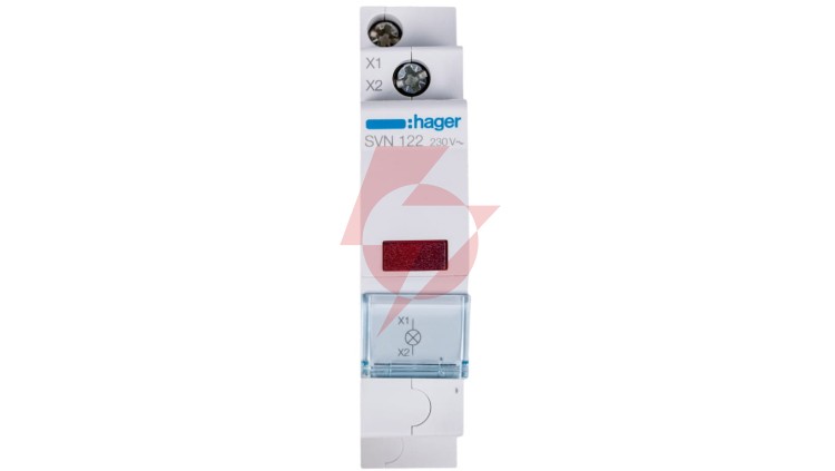 Lampka modułowa 1-fazowa czerwona 230V AC SVN122