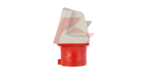 Wtyczka odbiornikowa 32A 5P 400V czerwona IP44 525-6